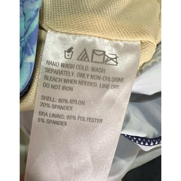 Susan Graver Soleil Tiered Tankini with Skirt BLUE MULTI NWOT SIZE 2 - Picture 5 of 5